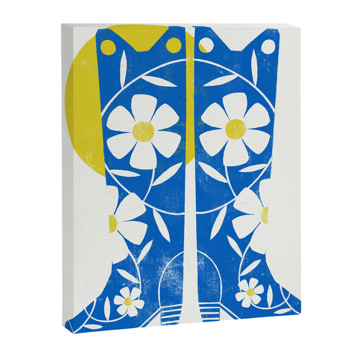 Daisy Boots Canvas Print Gallery Image 1