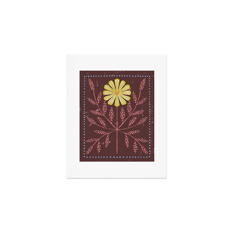Daisy Tile Art Print Gallery Image 1