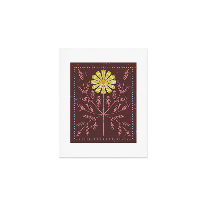 Daisy Tile Art Print Gallery Image 1