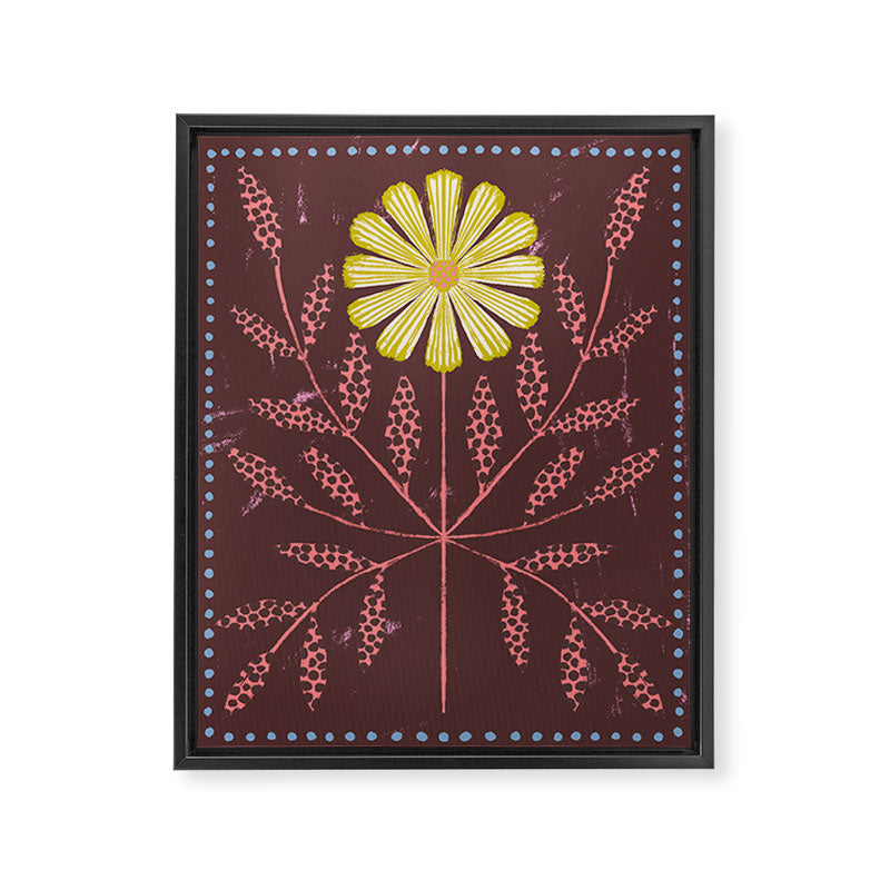 Daisy Tile Framed Canvas Print Gallery Image 6