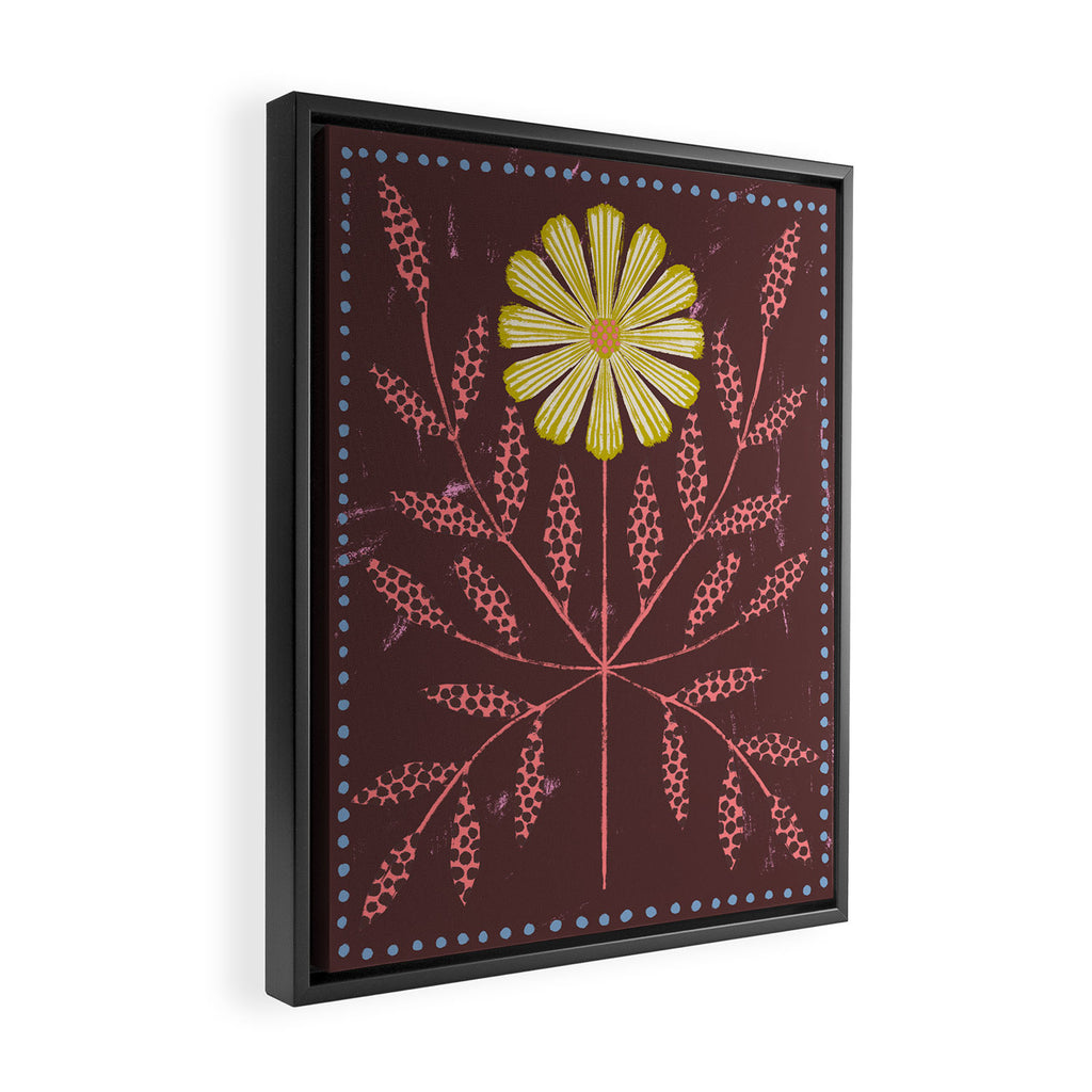 Daisy Tile Framed Canvas Print Gallery Image 2