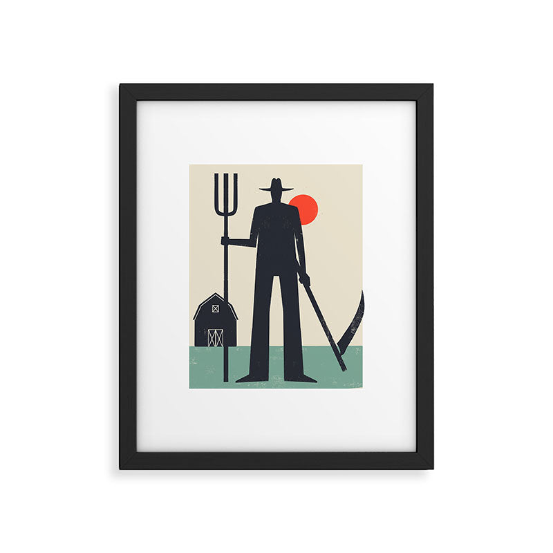 Graphic Hallows Farmer Framed Art Print Gallery Image 5