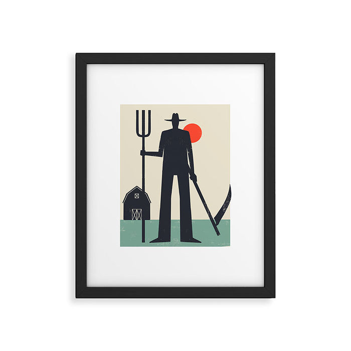 Graphic Hallows Farmer Framed Art Print Gallery Image 1
