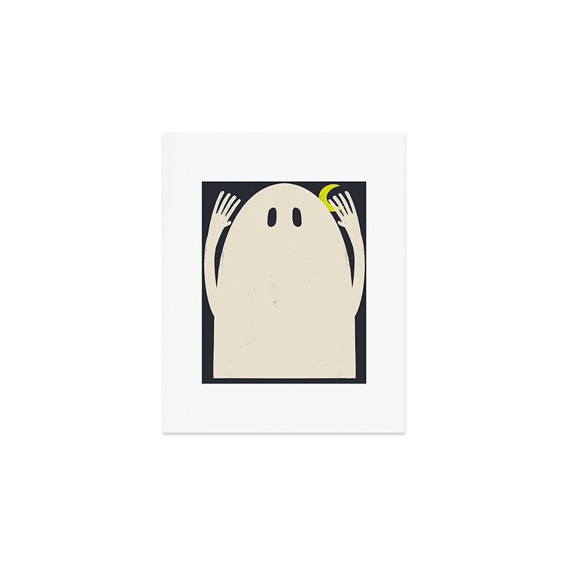 Graphic Hallows Ghost Art Print Gallery Image 1