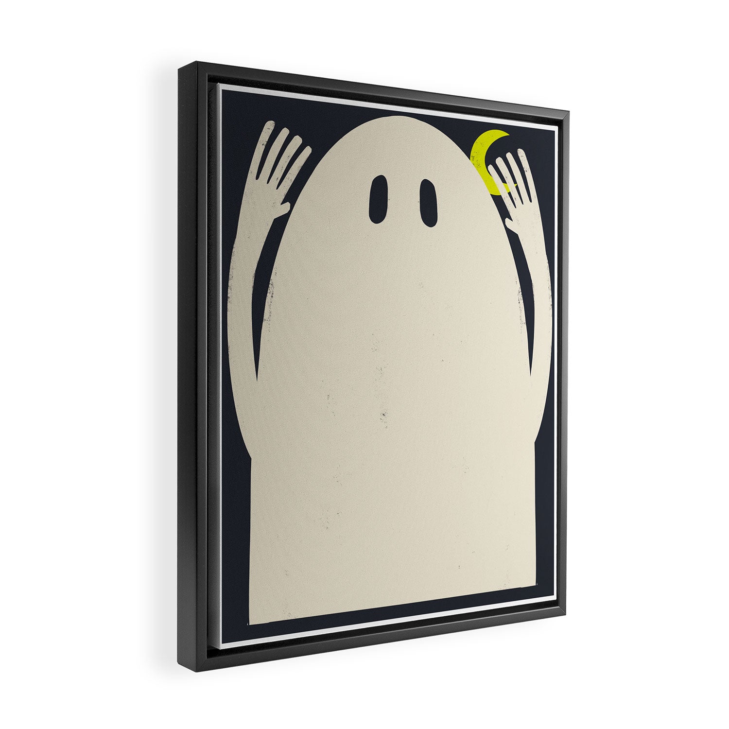 Graphic Hallows Ghost Framed Canvas Print Gallery Image 2