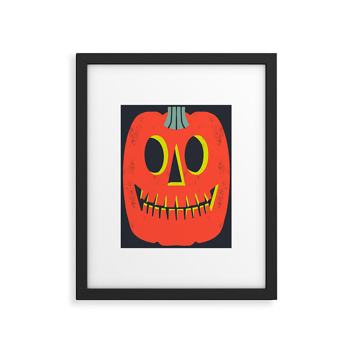 Graphic Hallows Pumpkins Framed Art Print Gallery Image 1
