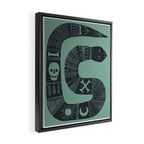 Graphic Hallows Snake Framed Canvas Print Gallery Image 2