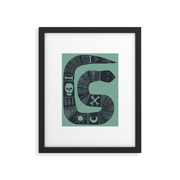 Graphic Hallows Snake Framed Art Print Gallery Image 1