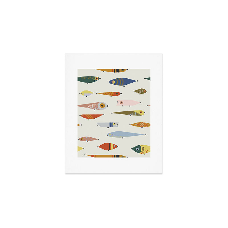 Lake House Lures Art Print Gallery Image 1