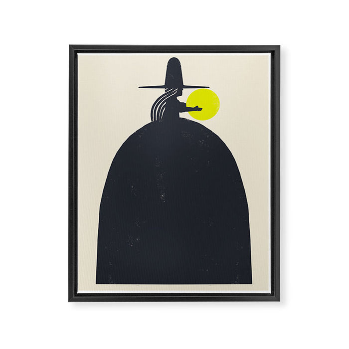 Little Witch Framed Canvas Print Gallery Image 1
