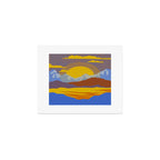 Mountain Sun Set Art Print Gallery Image 1
