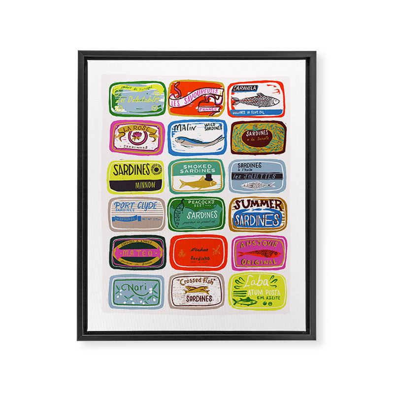 Sardine Tins Framed Canvas Print Gallery Image 6