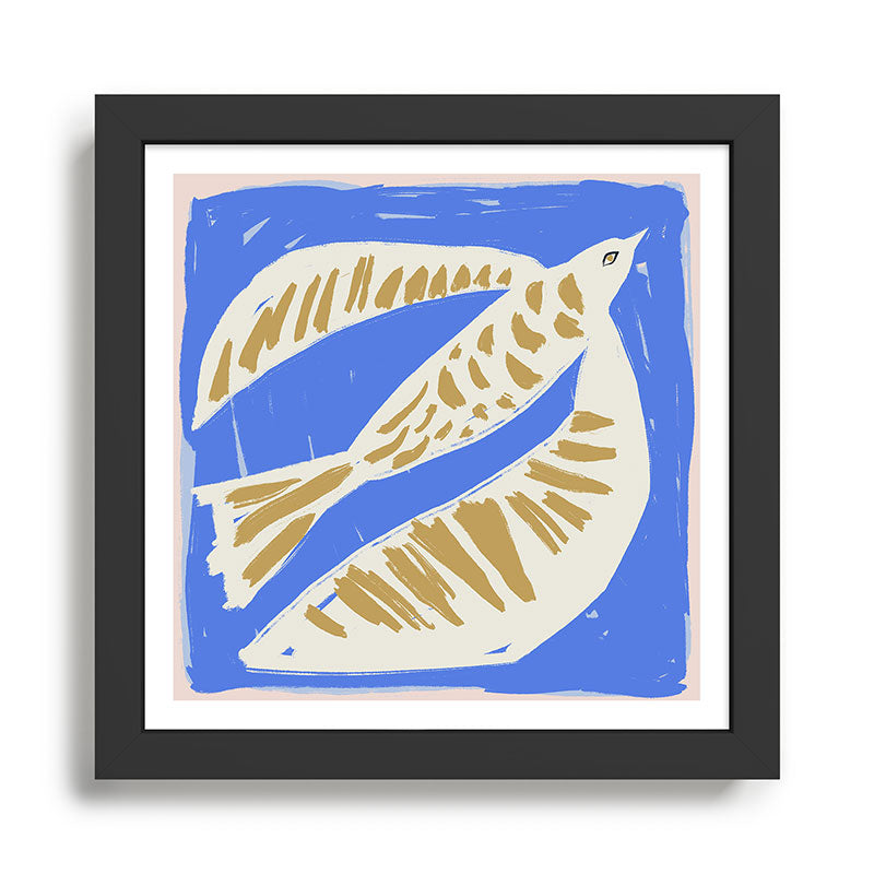 Summer Block Bird Framed Art Print Gallery Image 1
