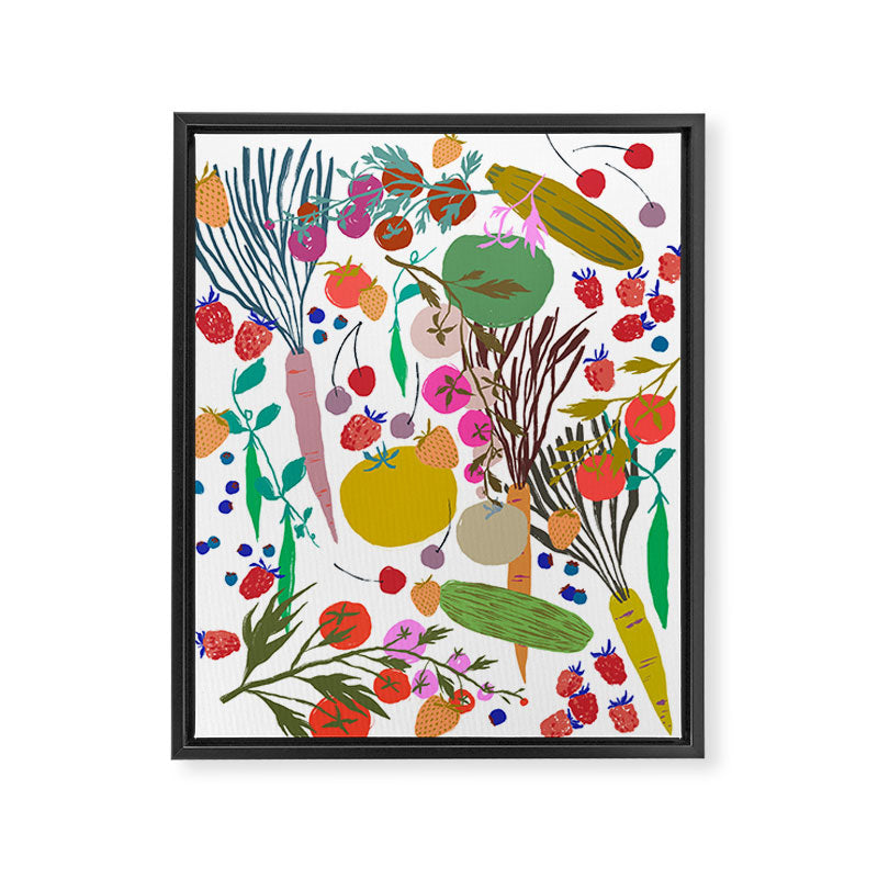Summer Garden Joy Framed Canvas Print Gallery Image 6