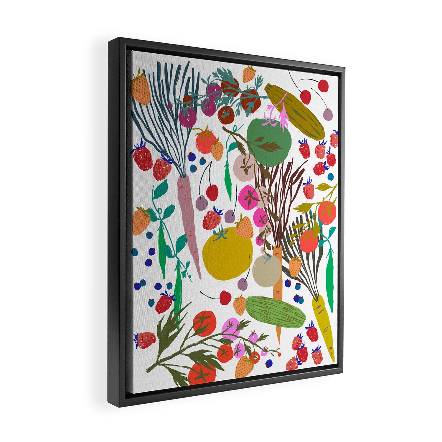 Summer Garden Joy Framed Canvas Print Gallery Image 2
