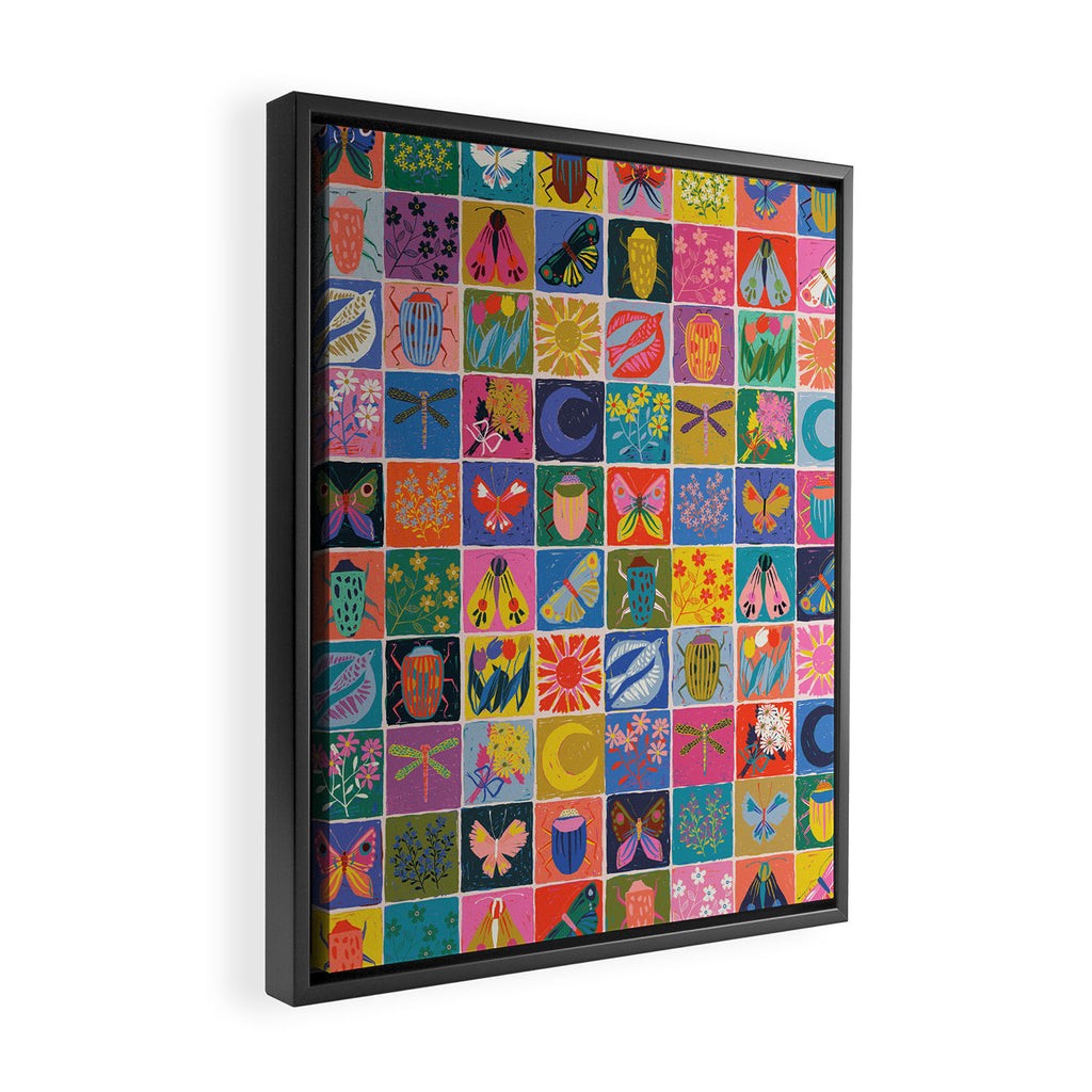 Summer Quilt Framed Canvas Print Gallery Image 2