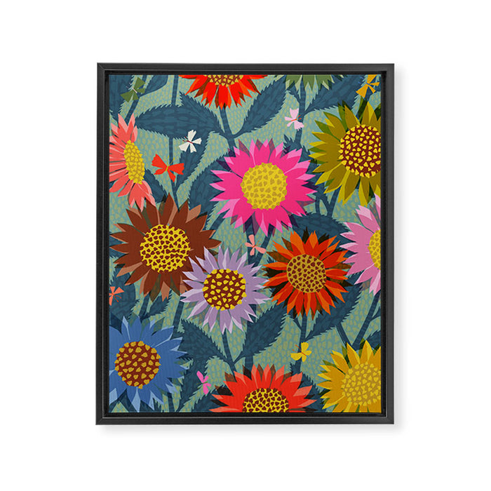 Sunflower Patch Framed Canvas Print Gallery Image 1