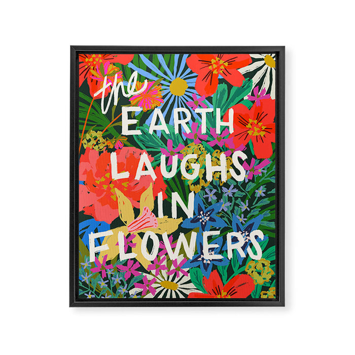 The Earth Laughs Framed Canvas Print Gallery Image 1