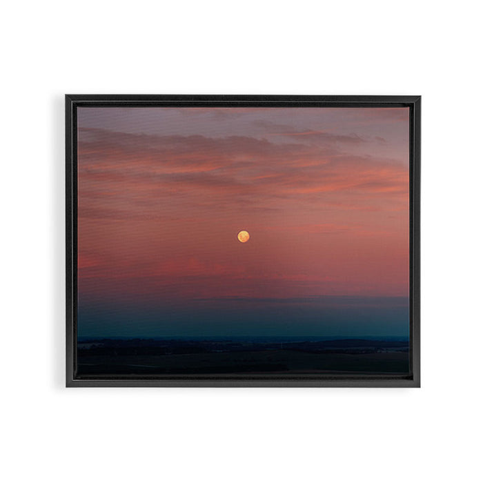 Full Moon Framed Canvas Print Gallery Image 1