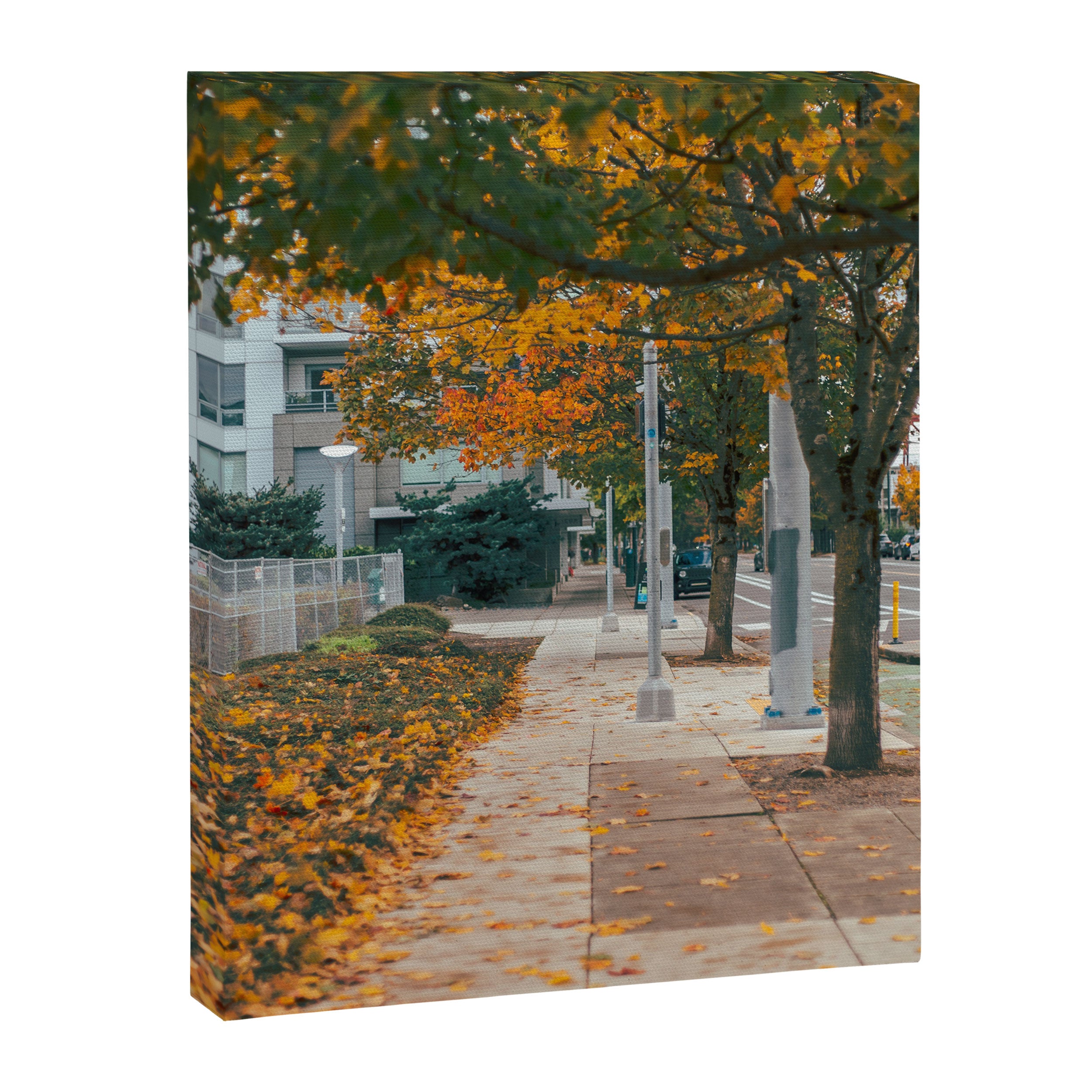 Autumn Sidewalk Canvas Print Gallery Image 6