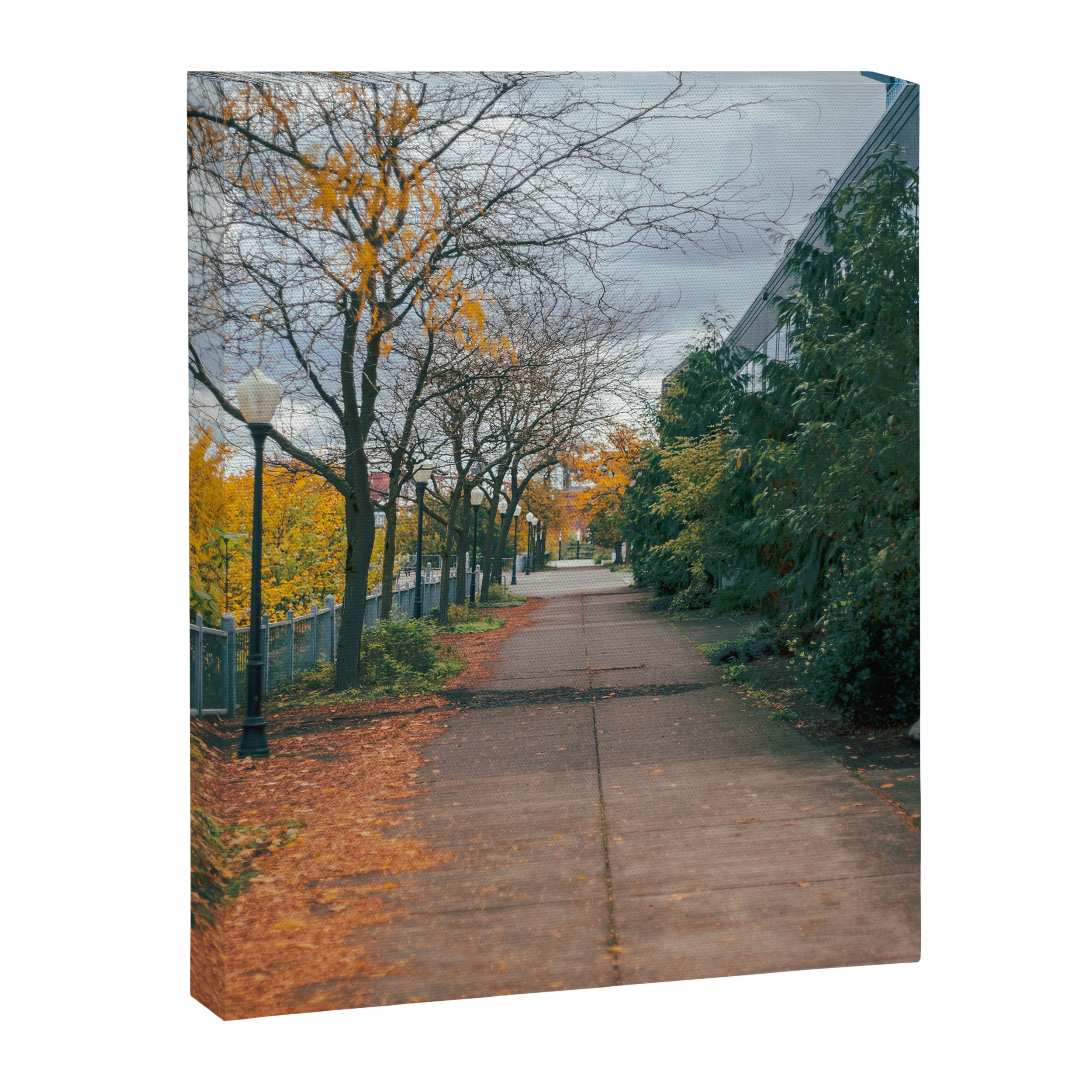 Autumn Sidewalk II Canvas Print Gallery Image 6