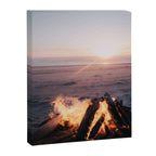Beach Bonfire Canvas Print Gallery Image 6