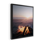 Beach Bonfire Framed Canvas Print Gallery Image 2