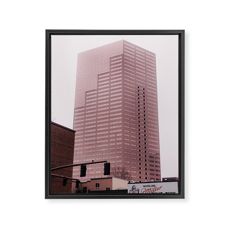Big Pink Portland Framed Canvas Print Gallery Image 6