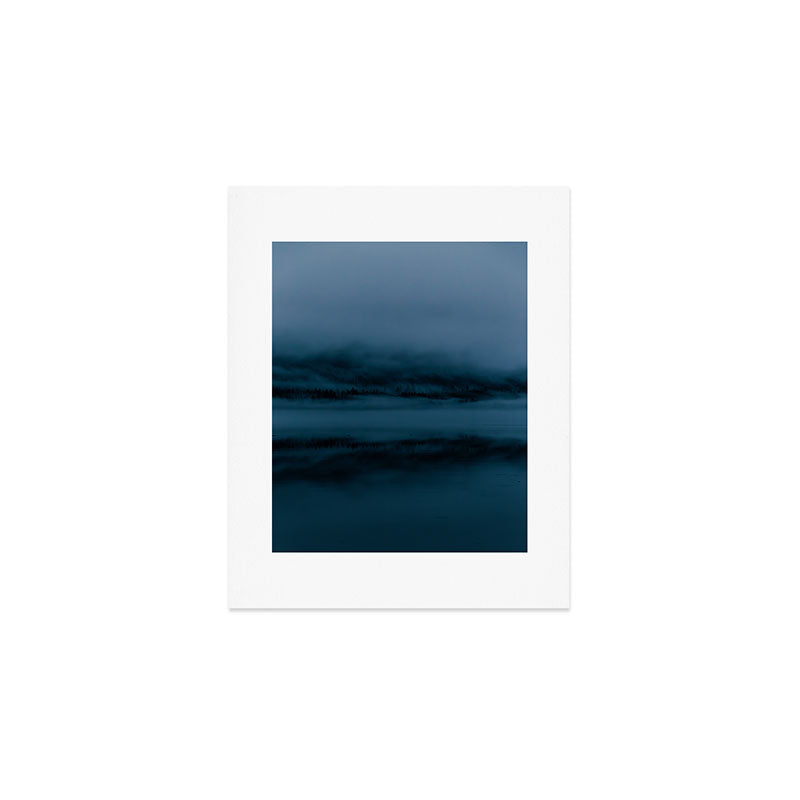 Blue Hour Lake Reflection Art Print Gallery Image 1