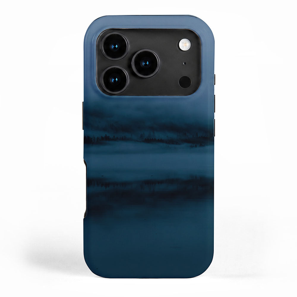 Blue Hour Lake Reflection iPhone Case Gallery Image 1