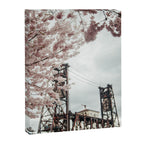 Cherry Blossoms Steel Bridge Portland Canvas Print Gallery Image 6