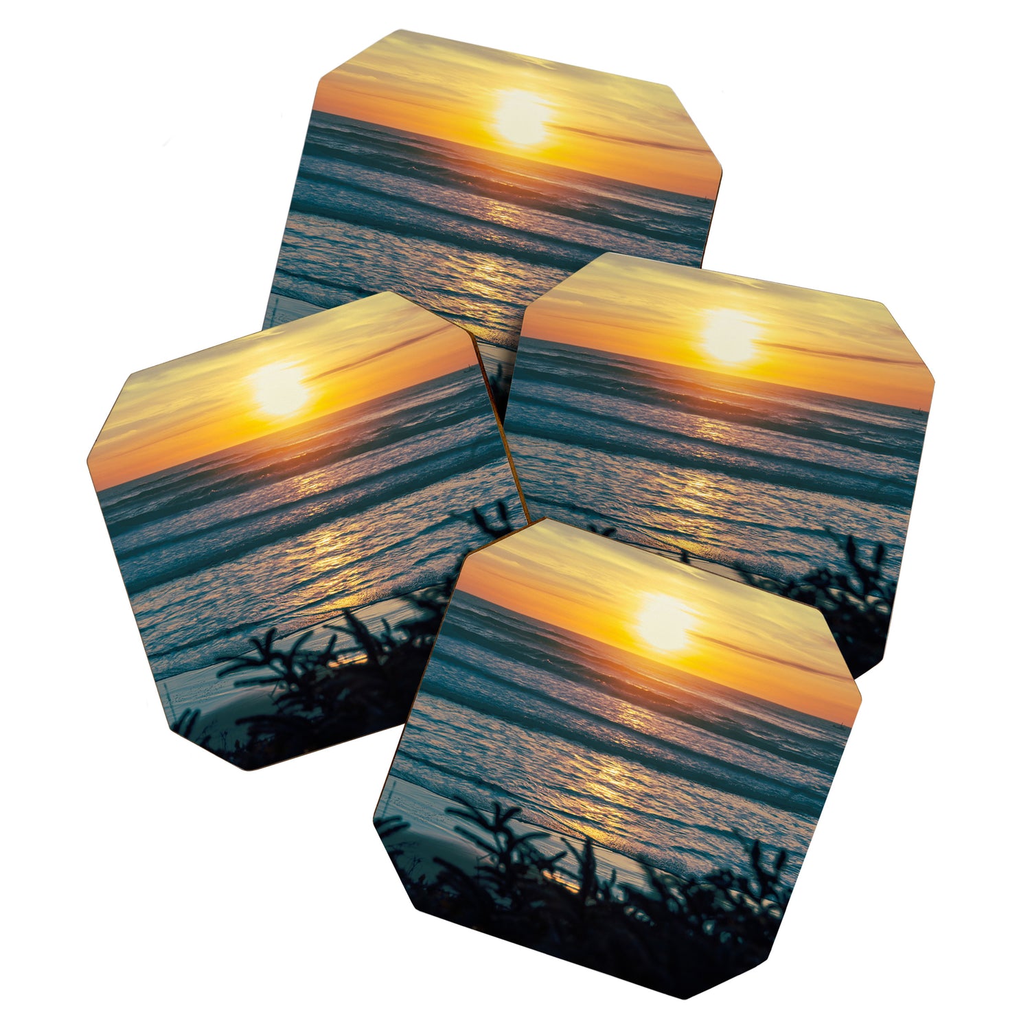 Coastal Sunset Coaster Gallery Image 1