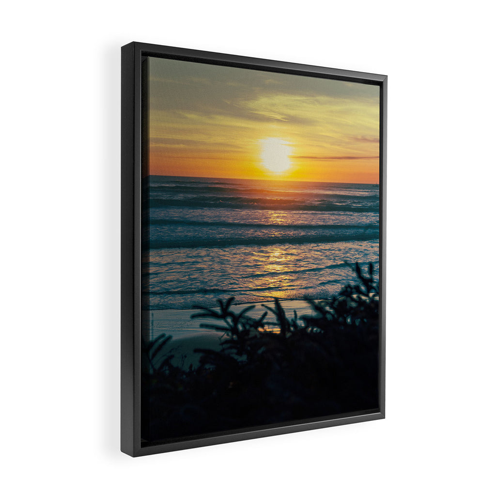 Coastal Sunset Framed Canvas Print Gallery Image 2