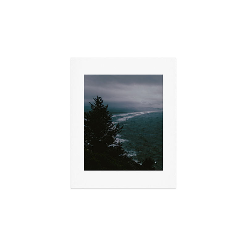 Dark Moody Coast Art Print Gallery Image 1