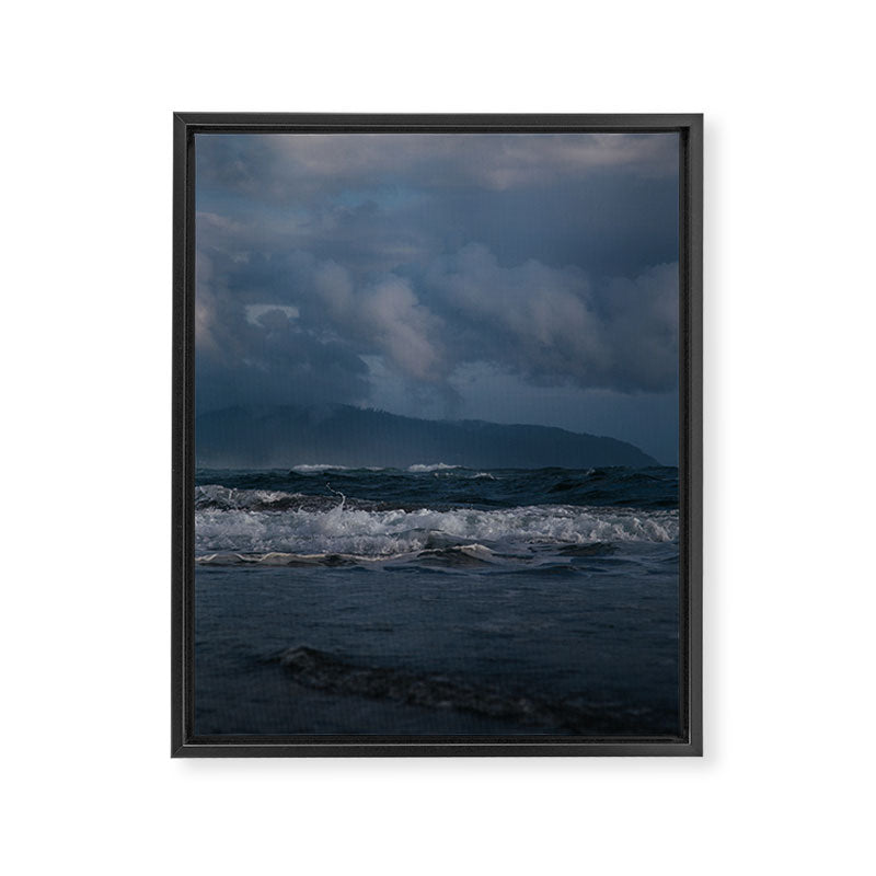 Dark Ocean Blues Framed Canvas Print Gallery Image 6