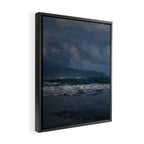 Dark Ocean Blues Framed Canvas Print Gallery Image 2