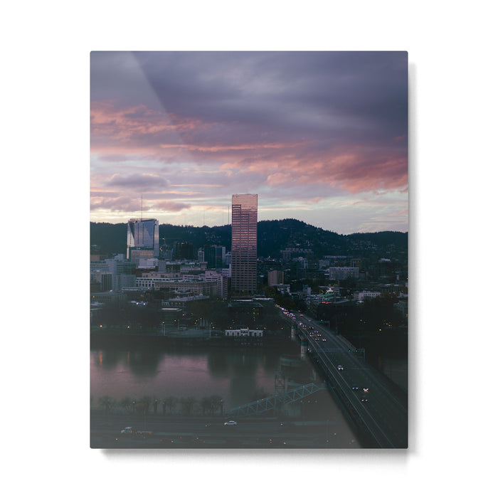 Evenings in Portland Metal Print Gallery Image 1