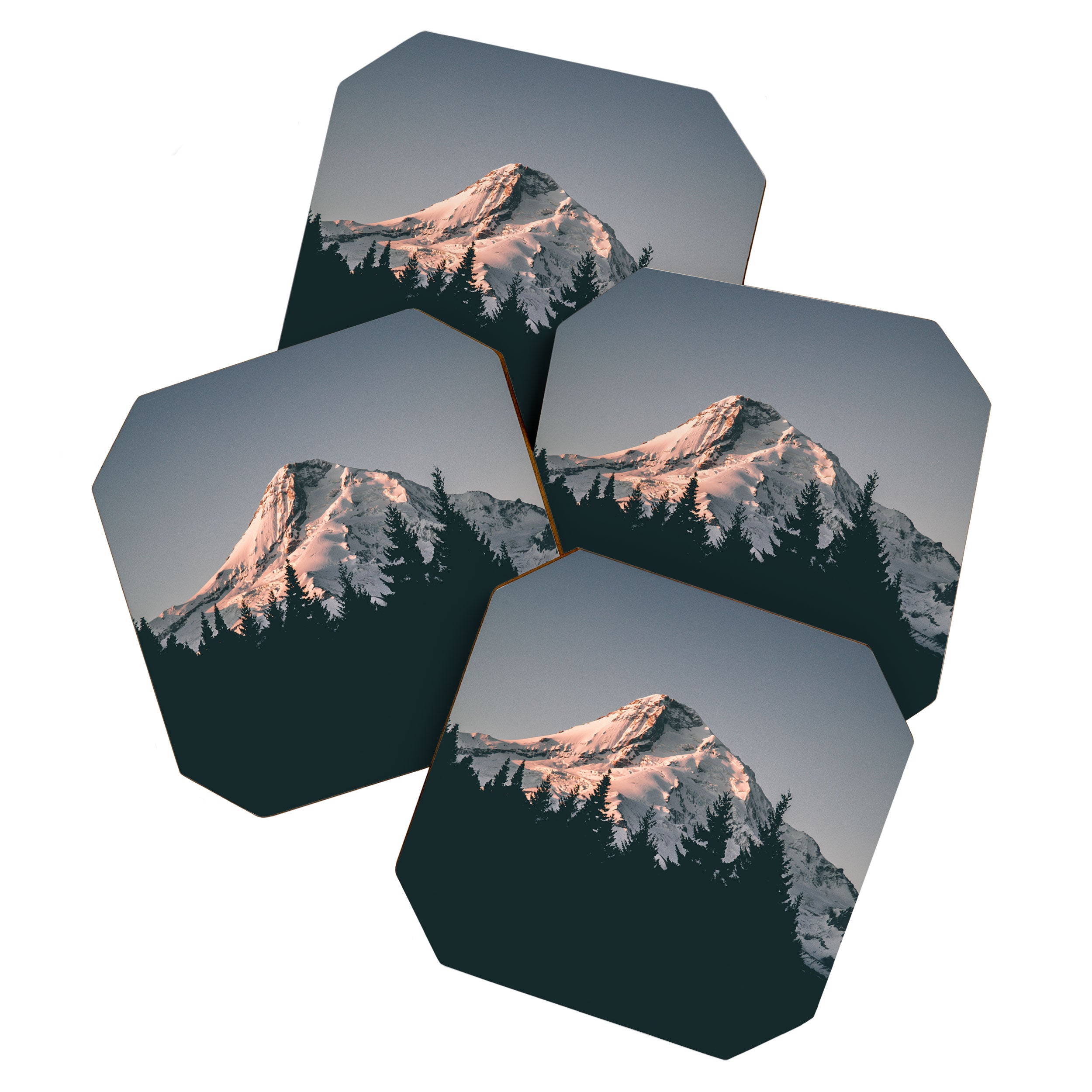 First Light on Mount Hood Coaster Gallery Image 1