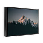 First Light on Mount Hood Framed Canvas Print Gallery Image 2