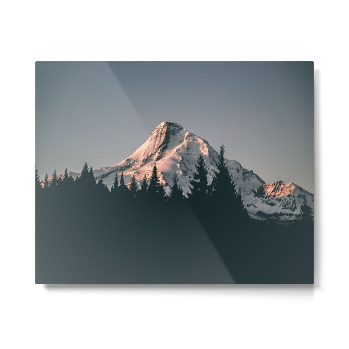 First Light on Mount Hood Metal Print Gallery Image 1