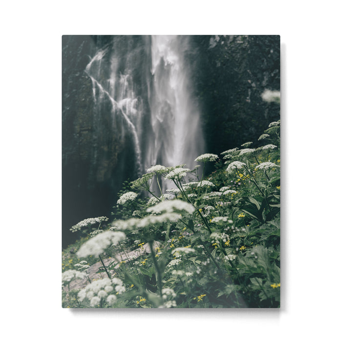 Floral Falls Metal Print Gallery Image 1