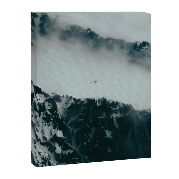 Flying Above Mountains Canvas Print Gallery Image 1