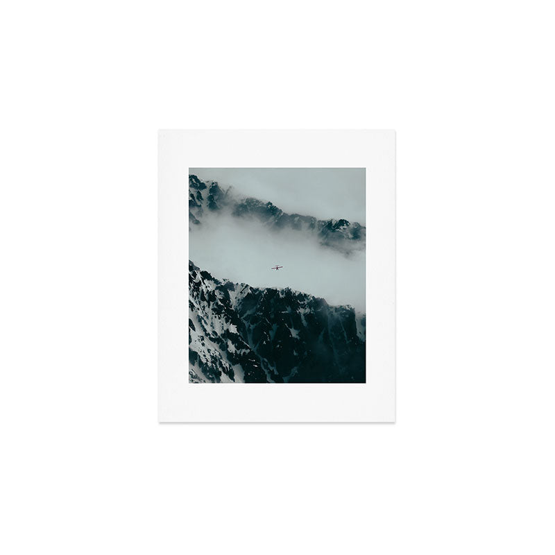Flying Above Mountains Art Print Gallery Image 1