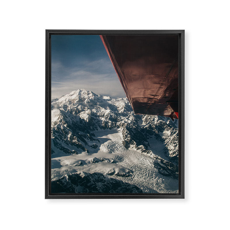 Flying Around Denali Framed Canvas Print Gallery Image 6