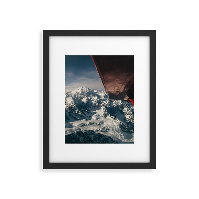 Flying Around Denali Framed Art Print Gallery Image 1