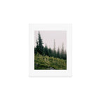 Foggy Green Forest Art Print Gallery Image 1