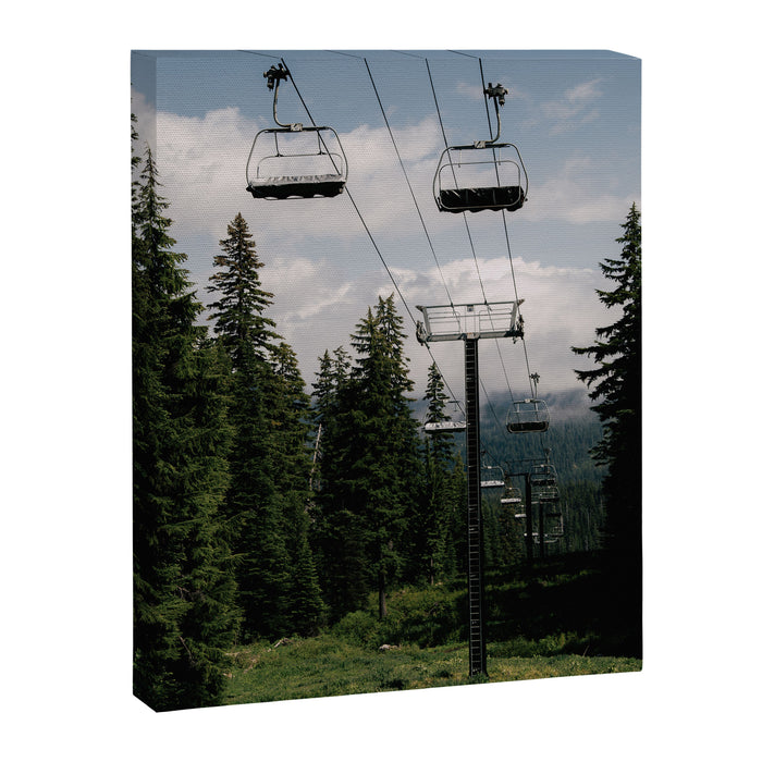 Forest Chairlift Canvas Print Gallery Image 1
