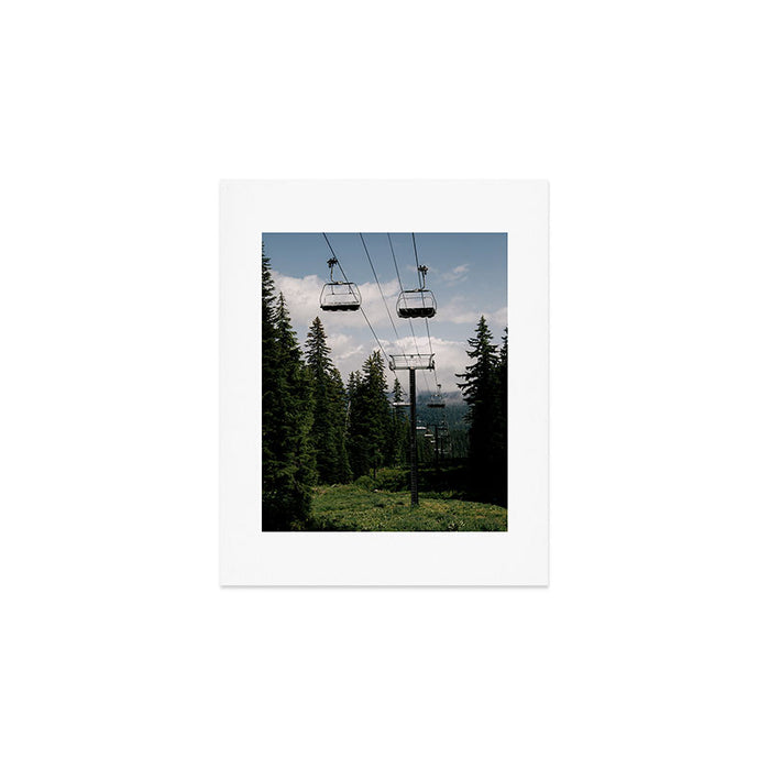 Forest Chairlift Art Print Gallery Image 1