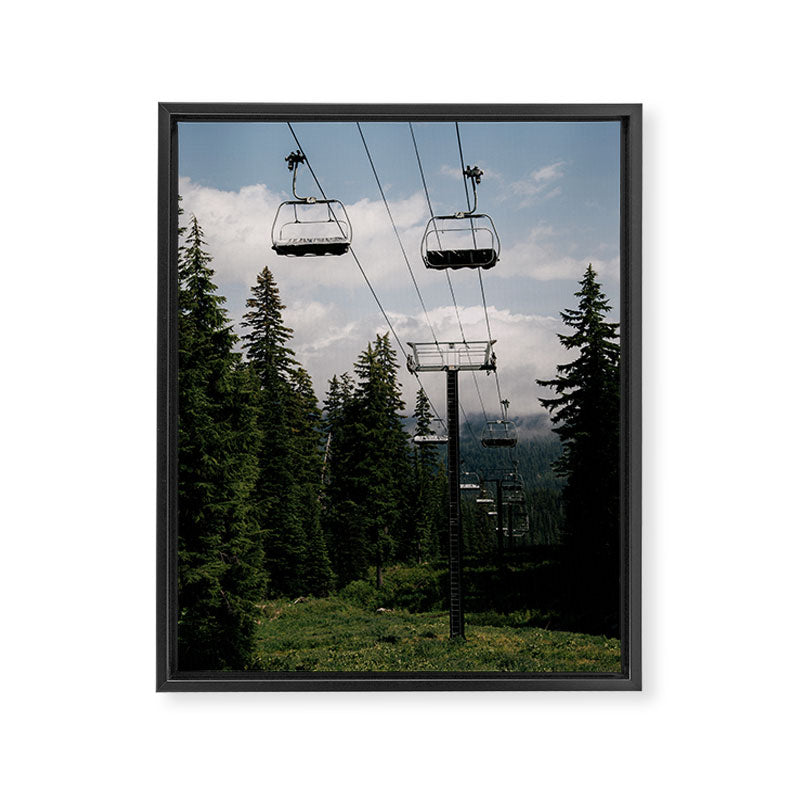 Forest Chairlift Framed Canvas Print Gallery Image 6