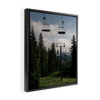 Forest Chairlift Framed Canvas Print Gallery Image 2